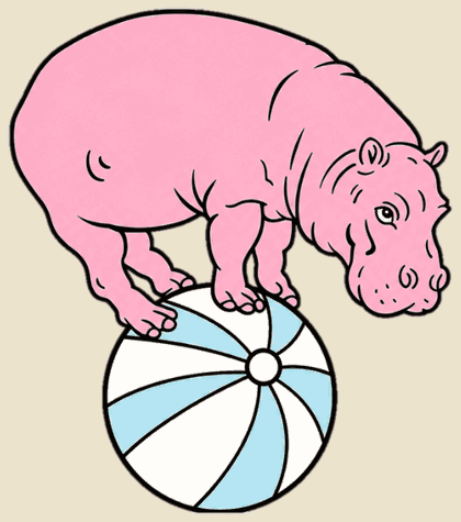 The Lebombo mark — a hippo balancing on a beach ball.